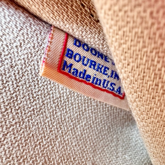 Y2K Dooney & Bourke Wristlet Baby Blue Monogram Canvas with Strap Like New - Picture 6 of 7